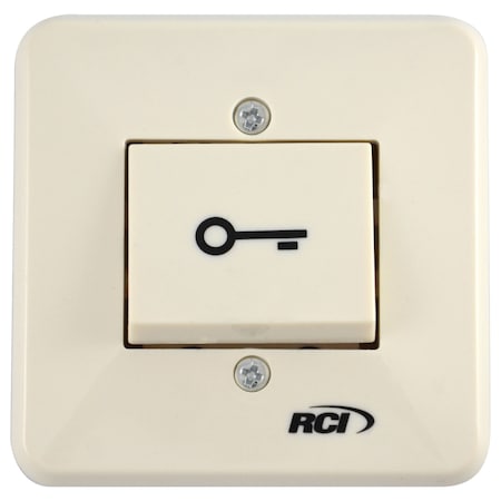 Rci 909 Series Flush Mount Rocker Switch Pushbutton, Beige Finish 909F-MO